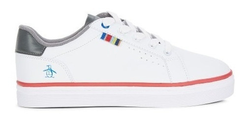 Tenis Original Penguin Para Niño Color Blanco De 17cm-22cm 