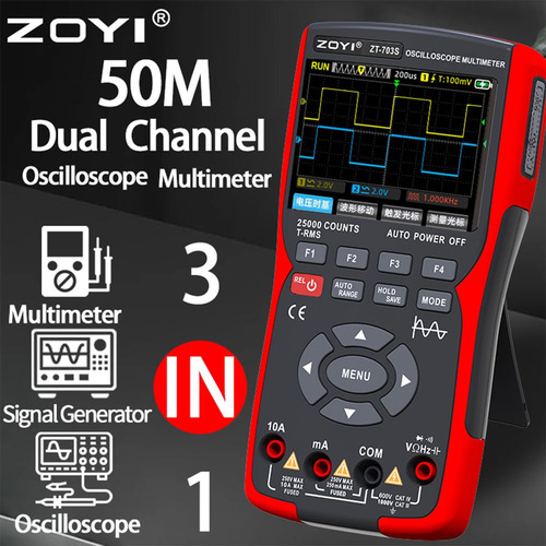 Osciloscopio De Mano 3 En 1 Automotriz 50mhz