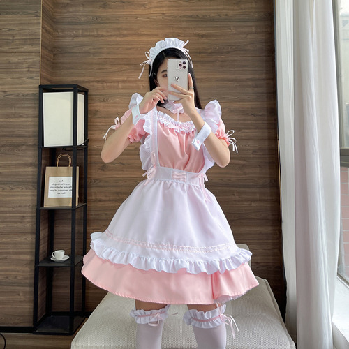 Lindo Traje De Sirvienta Lolita Cosplay