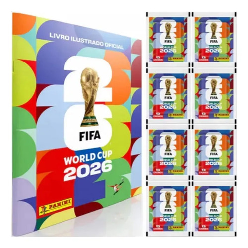 Álbum Copa Do Mundo 2026 Oficial Panini + 70 Figurinhas
