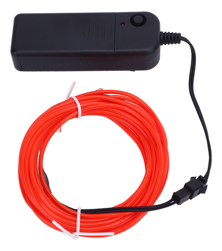 Luces El Wire, 2 Unidades, Rojas, 16,4 Pies/5 M, Se Pueden C