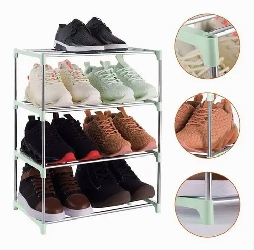 Zapatero Organizador De Zapatos Metálico 4 Niveles Practico