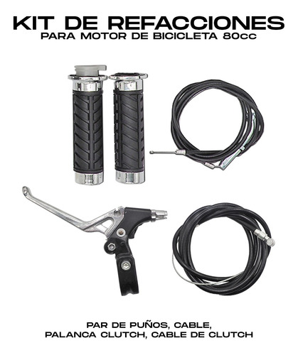 Refacciones Motor Bicicleta Sistema De Freno Y Acelerador