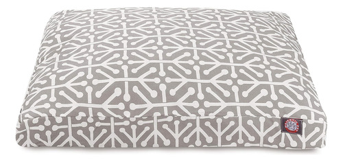 Cama Rectangular Grande Gris Aruba Para Interiores Y Exterio