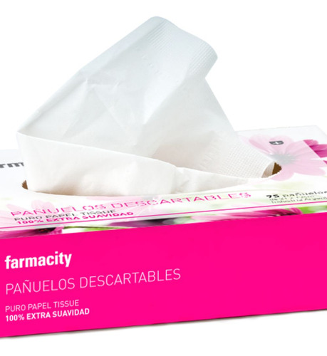 Pañuelos Descartables Farmacity Caja X 75 Un