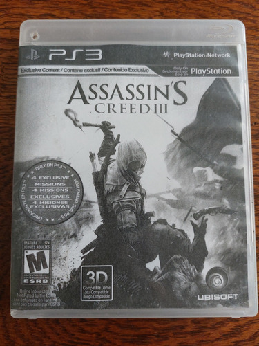 Assassin's Creed 3 Juegazo Original Carátula Emergencia Ps3