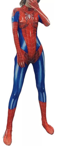 Halloween Cosplay Spiderman Iron Man Impresión Mono Mujer