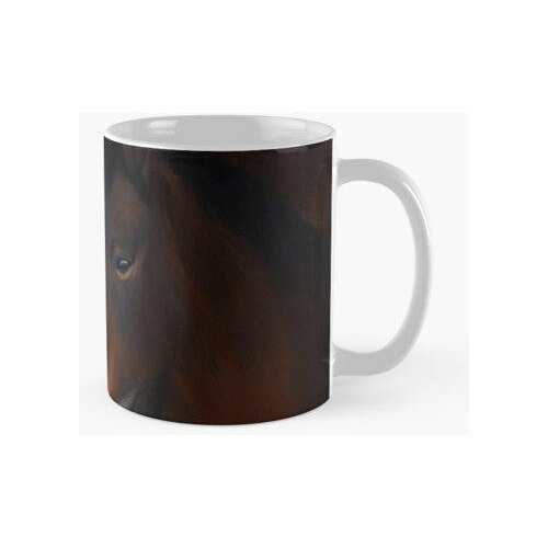 Taza Retrato De Caballo Pintado Calidad Premium