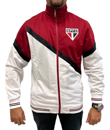 Jaqueta Trilobal Tricolor São Paulo Masculino - Vermelho E B