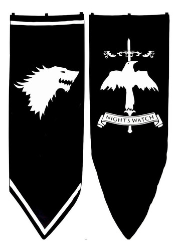 Imagen 1 de 6 de Estandartes Game Of Thrones Juego De Tronos Pintados A Mano