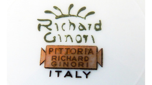 Monijor62-antigua Coleccion Plato Richard Ginori Flores Frut (Usado)