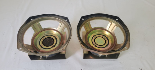 Par De Carcaça De Alto Falante 6,5 Polegada Aiwa 60w 6 Ohms Dourado (Usado)