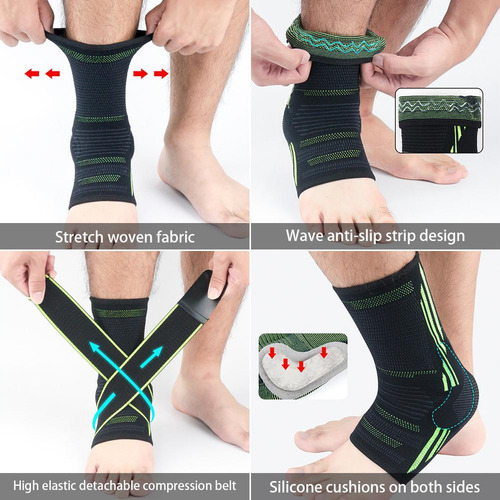 * Tobillera Deportiva, Ajustable Y Transpirable, Para
