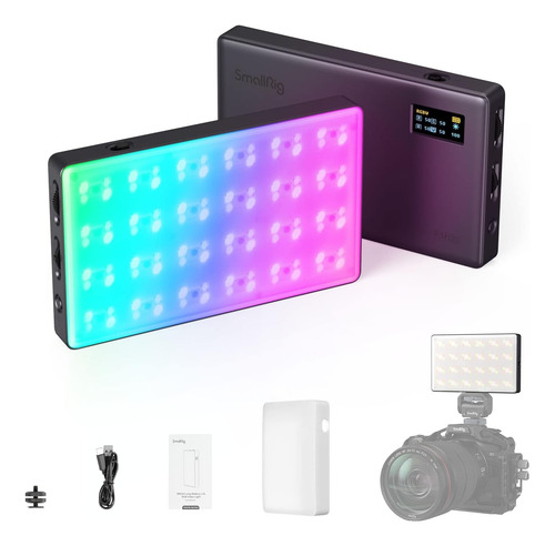 Luz Led De Video Rgb Smallrig Rm120 3808 5000mah 8500k