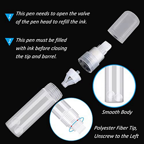 Paquete De 10 Bolígrafos De Pintura Blanca De 15 Mm Para Pin