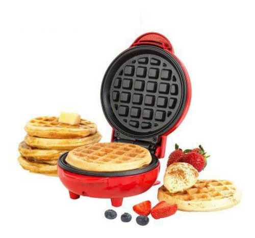 Máquina Hacer Waffles Individuales Wafflera Wafle Cocina