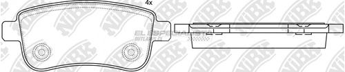 Pastillas De Freno Renault Megane Iii 2.0 2017 Nibk Trasera