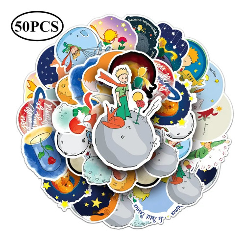 50 Calcomanías Sticker Impermeables De El Principito.