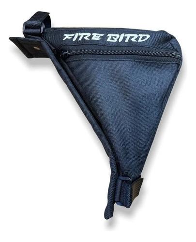 Alforja Bolso Triangular Porta Objetos Bicicleta Color Negro