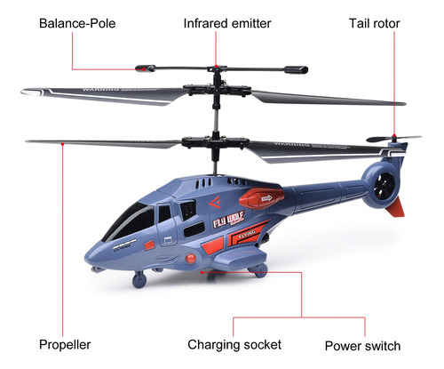 Helicóptero De Control Remoto 2.4G con retención de altitud Interior RC helicóptero para niños 