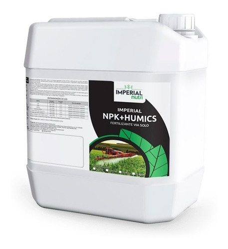 Npk + Humics P/ Tomate 10 Litros Adubo Liquido Concentrado