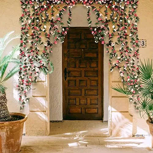 Bleum Cade 2 Guirnaldas De Flores De 164 Pies De De Rosas