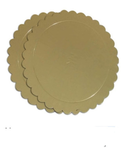 Bases Discos Platos Dorados De Carton 26 Cms 10 Pulgadas