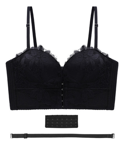 Brasier Sin Tirantes Con Cierre Frontal Y Realce Invisible