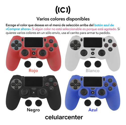 Protector De Silicón Para Playstation 4 Ps4 Control Funda