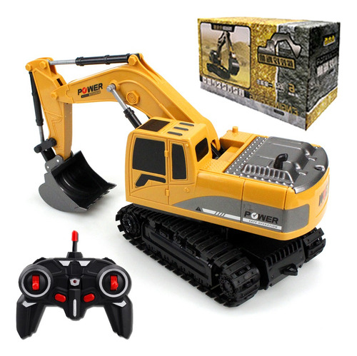 Mini Excavadora Rc Con Pala Y Control De Metal Y