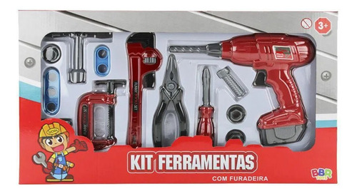 Kit Ferramentas Com Furadeira - Bbr Toys R3016