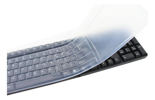 Unda Silicona Transparente Para Teclado Tamaño Estandar Pc