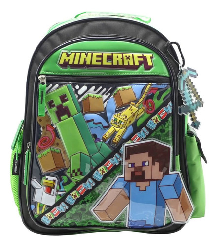 Mochila Espalda Escolar Minecraft Play 16 PuLG Cresko