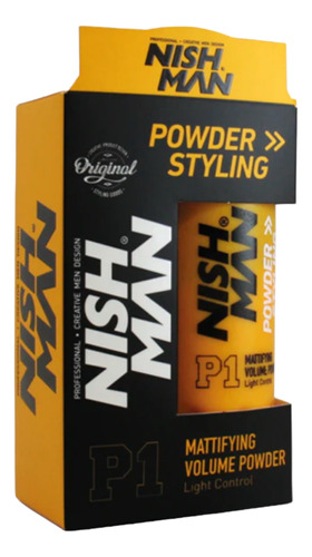 Polvo Texturizador Nish Man P1 - Powder Styling P1 20 G 