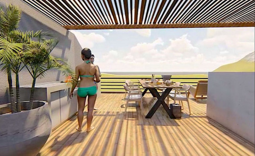 Penthouse Con Alberca Privada, Asador, Terraza Semi Techada,