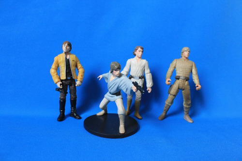 Lote 4 Figuras Luke Skywalker Star Wars Hasbro (Usado)