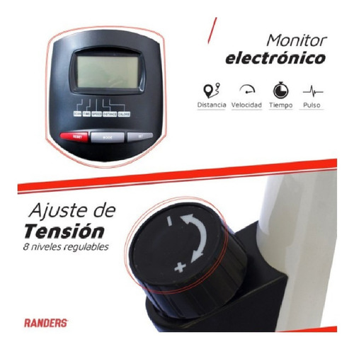 Imagen 6 de 10 de Cinta Magnética Randers Arg-051 + Mini Bike Plegable