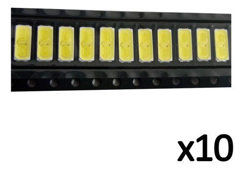 Led Smd 7030 Luz Blanca Fría 1w 6v Repuesto Televisión 140ma