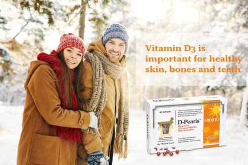 Imagen 4 de 4 de Suplemento Vitamina D D-perlas Vitamina D3 5000 Ui (125 Mcg)