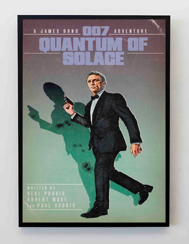 Cuadro 33x48cm Poster 007 Quantum Of Solage James Bond