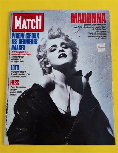 Madonna Revista Paris Match 1987 Brigitte Nielsen 