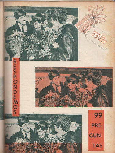 1964 Beatles Responden 99 Preguntas Nota Revista Ecran Chile