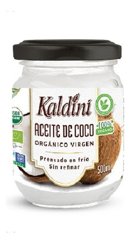 Aceite De Coco Orgánico Virgen Prensado En Frío Vegano
