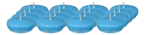 Zest Vela 24-piece Velas Flotantes  2.25-inch  Turquesa