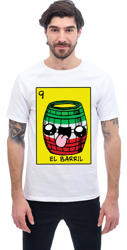 Playera Loteria 15 Septiembre Diseño 134 El Barril Beloma