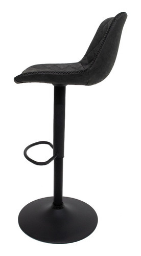 Taburete de cocina americano giratorio ajustable, color Nápoles, taburete de cocina alto tapizado, encimera, encimera negra