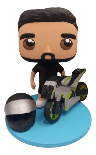 Funko Personalizado Con Caja Moto Sencilla Y Casco