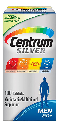 Centrum Silver Men 50 + Multivitamin/multimineral 100 Tablet