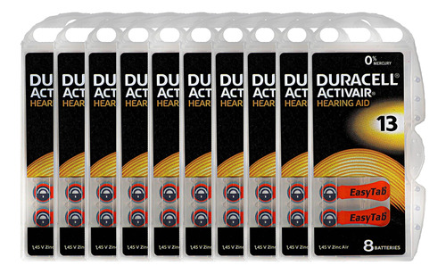 Duracell Activair - Bateras De Audfonos: Tamao 13 (80 Batera