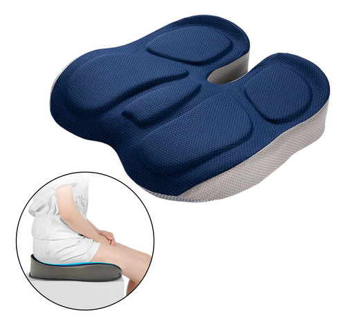 Cojín De Asiento De Espuma Viscoelástica Antideslizante